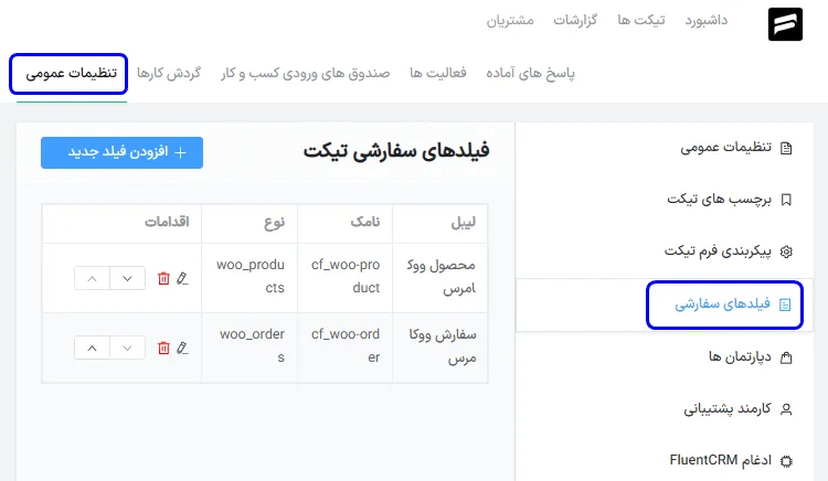 فرم ارسال تیکت در سیستم پشتیبانی وردپرس